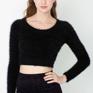 American Apparel fuzzy sweater 💗☁️🌟